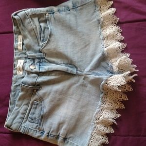 High rise shorts